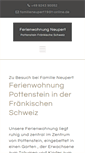 Mobile Screenshot of ferienwohnung-pottenstein.de